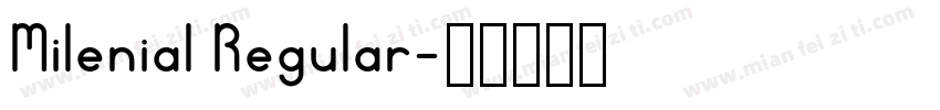 Milenial Regular字体转换